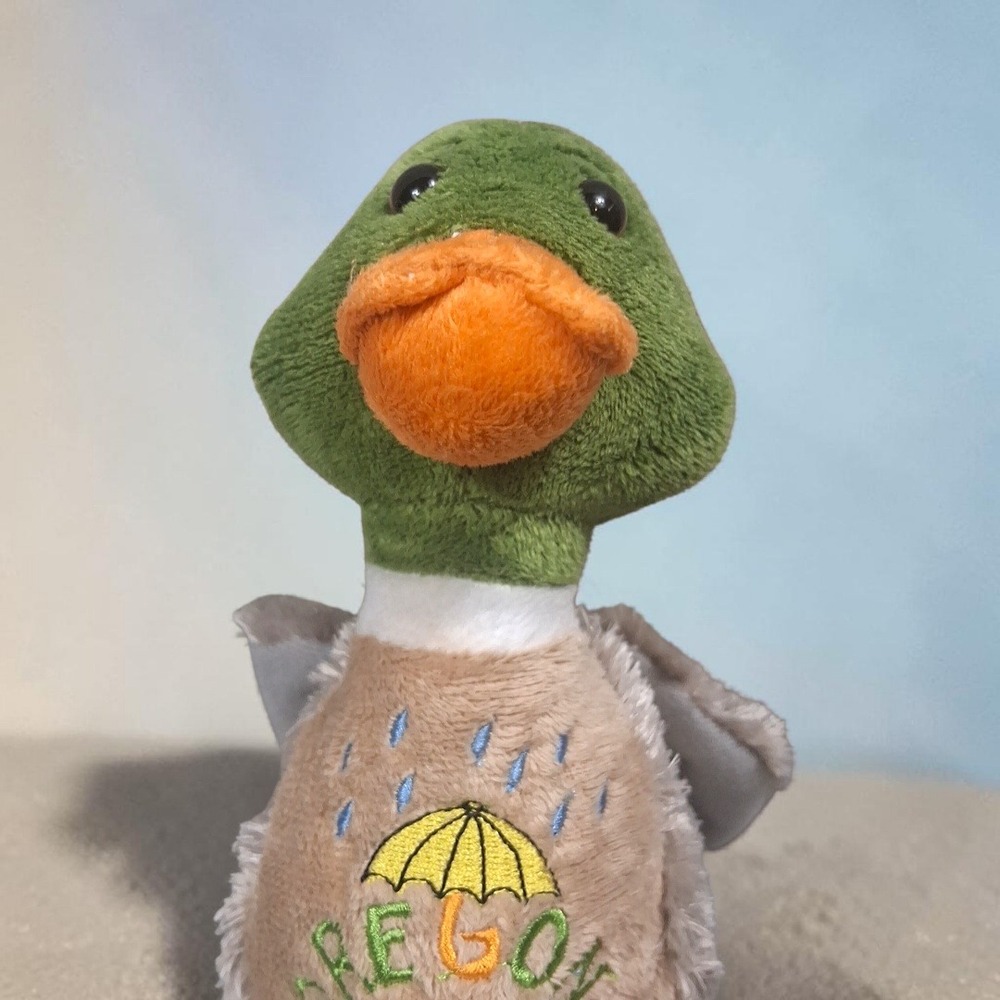 Souvies Oregon Mallard Duck Plush 2010 RGU Group Souvenir Toy Green Head Orange - Picture 2 of 10